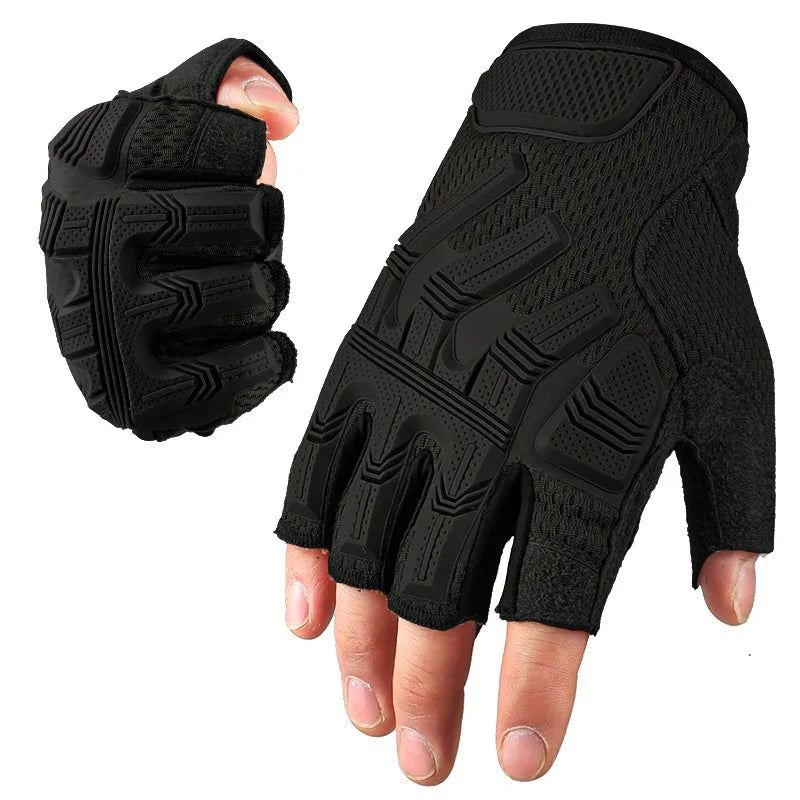 Men's Touch Sceen Tactical Gloves Paintball Shooting Airsoft Combat Bicycle Rubber Protective Anti-Skid Full Finger Gloves Women