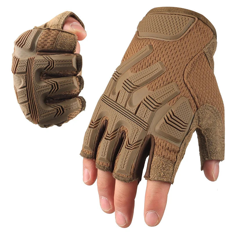 Men's Touch Sceen Tactical Gloves Paintball Shooting Airsoft Combat Bicycle Rubber Protective Anti-Skid Full Finger Gloves Women