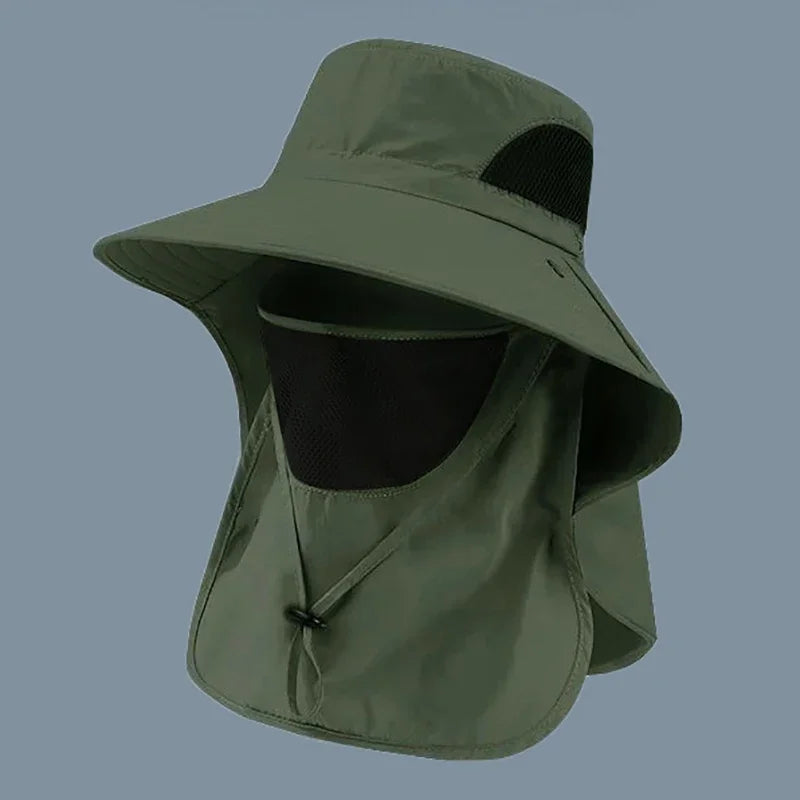 1Set Summer Sun Hats Neck Flap Fisherman Hat UV Protection Outdoor Hunting Fishing Cap For Hiking Camping Visor Bucket Hat