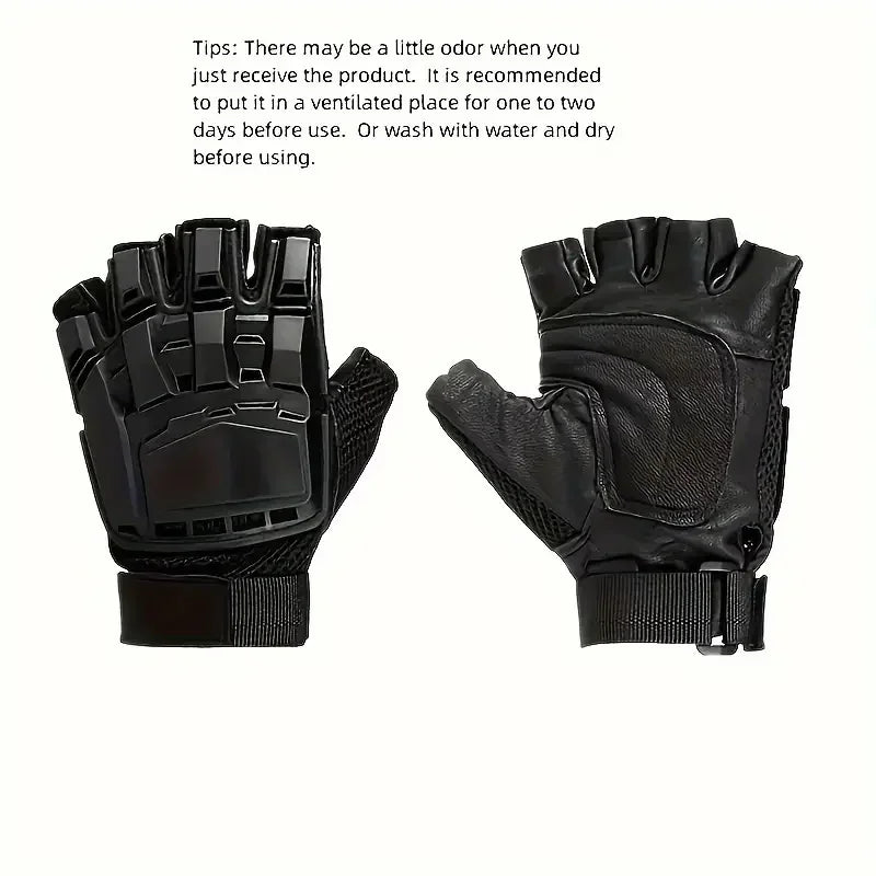 Thermal Fingerless Gloves - Warm, Water-Resistant, and Grip-Enhancing for Motorcycle Cycling, Hiking, Outdoor Training