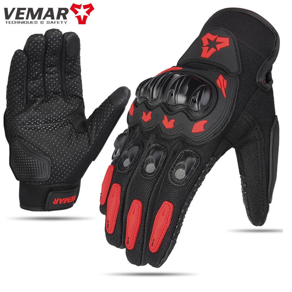 Summer New Men Motorcycle Gloves Hard Knuckle Touch Screen Motorbike Motocross Moto Biker Gloves Motorcycle Accessories M-XXL