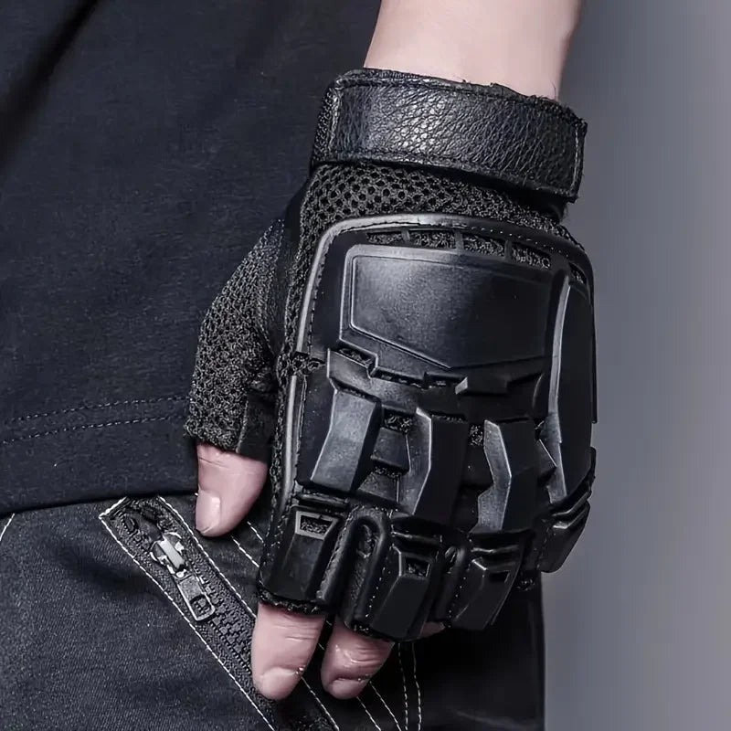 Thermal Fingerless Gloves - Warm, Water-Resistant, and Grip-Enhancing for Motorcycle Cycling, Hiking, Outdoor Training