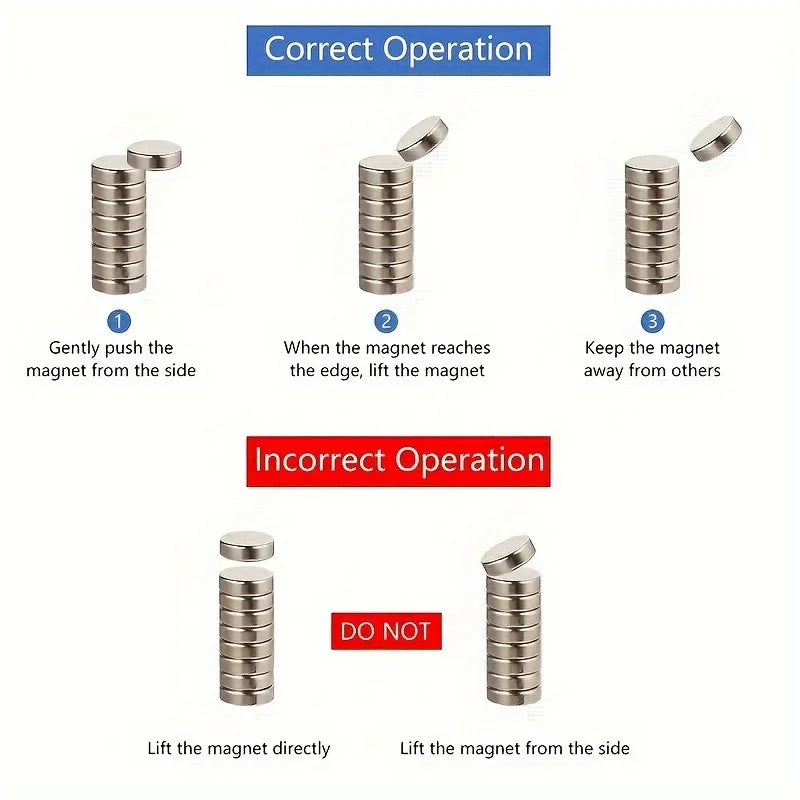 100pcs 6x2mm Round Magnets, suitable for warehouses, fishing, science, tool storage, laboratories, storage cabinets, buildings,