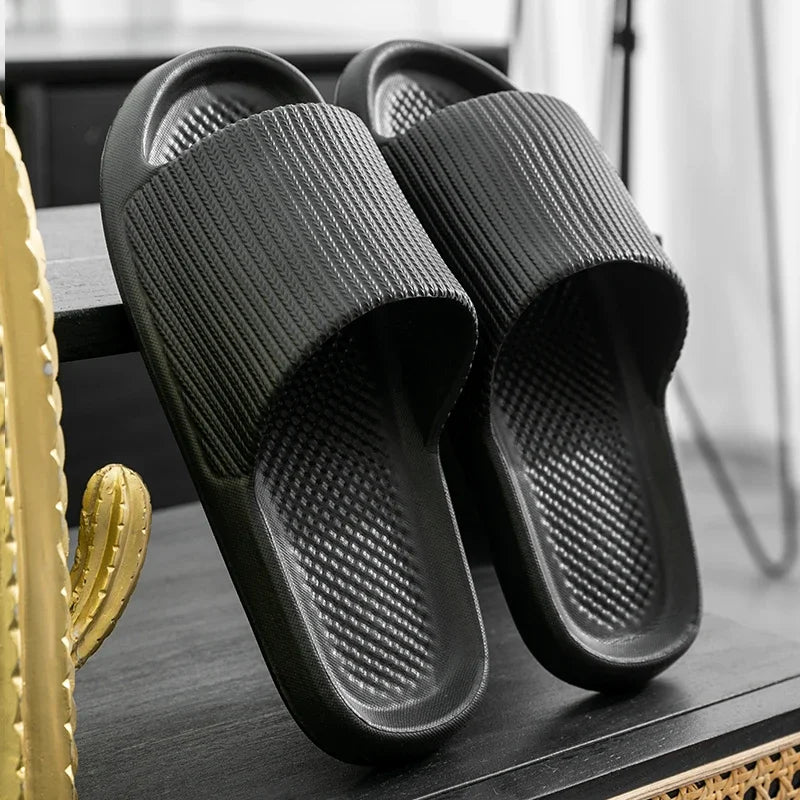 Women Summer Slippers Men Home Shoes Household Indoor Bathroom Bathing Couple EVA Slippers Sandals Slippers Anti-slip Anti-odor