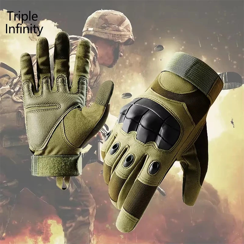 Outdoor Tactical Gloves Military Sports Fans Locomotive Riding Gloves for Men Breathable Quick-Dry Comfortable Soft Gloves