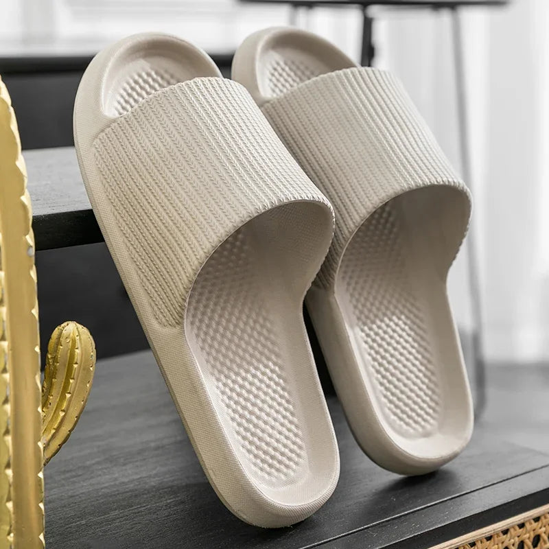 Women Summer Slippers Men Home Shoes Household Indoor Bathroom Bathing Couple EVA Slippers Sandals Slippers Anti-slip Anti-odor