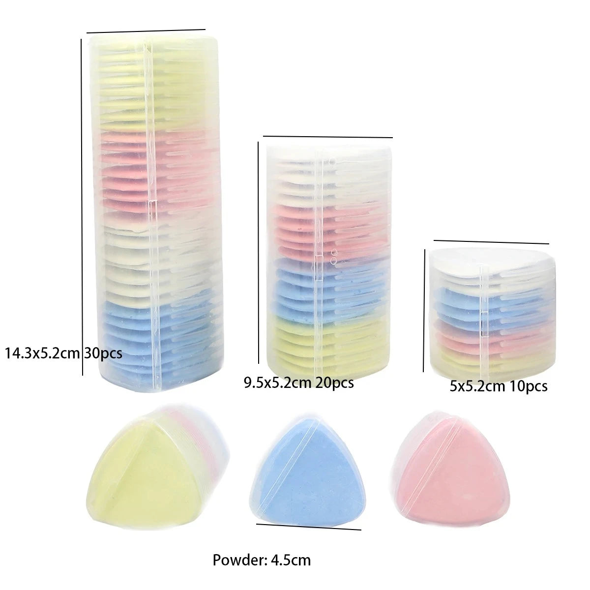 10-30pcs Colored White Scratching Powder Painting Powder Cutting Powder Pieces Tailor Scratching Powder Chalk Cutting Supplies S
