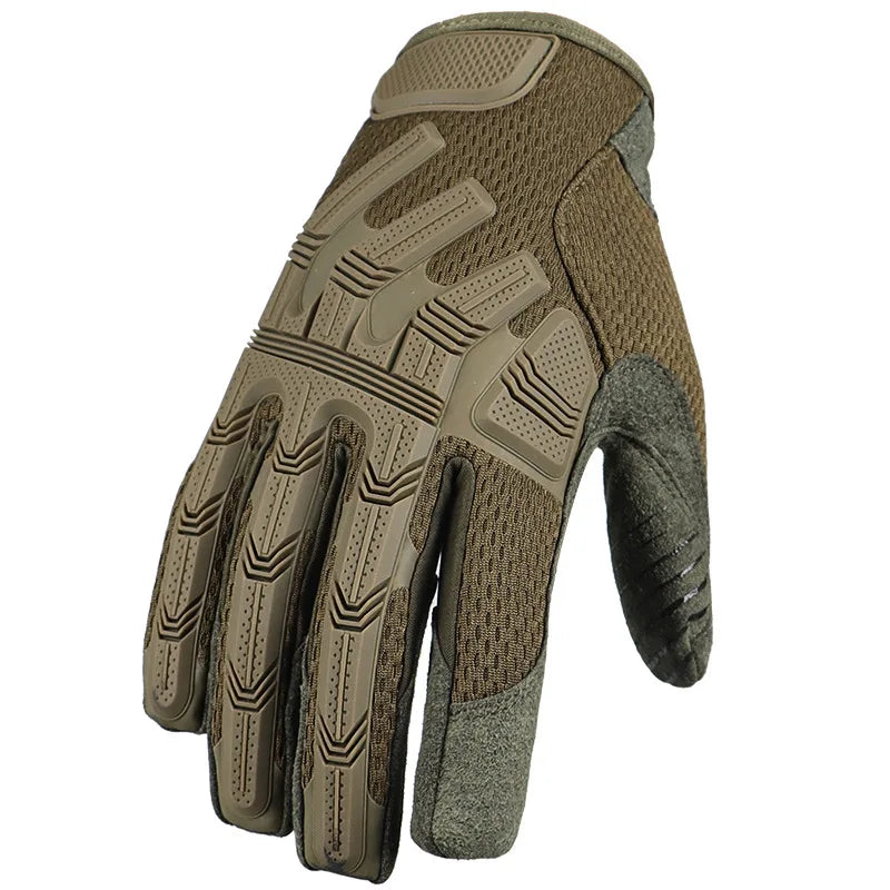 Men's Touch Sceen Tactical Gloves Paintball Shooting Airsoft Combat Bicycle Rubber Protective Anti-Skid Full Finger Gloves Women