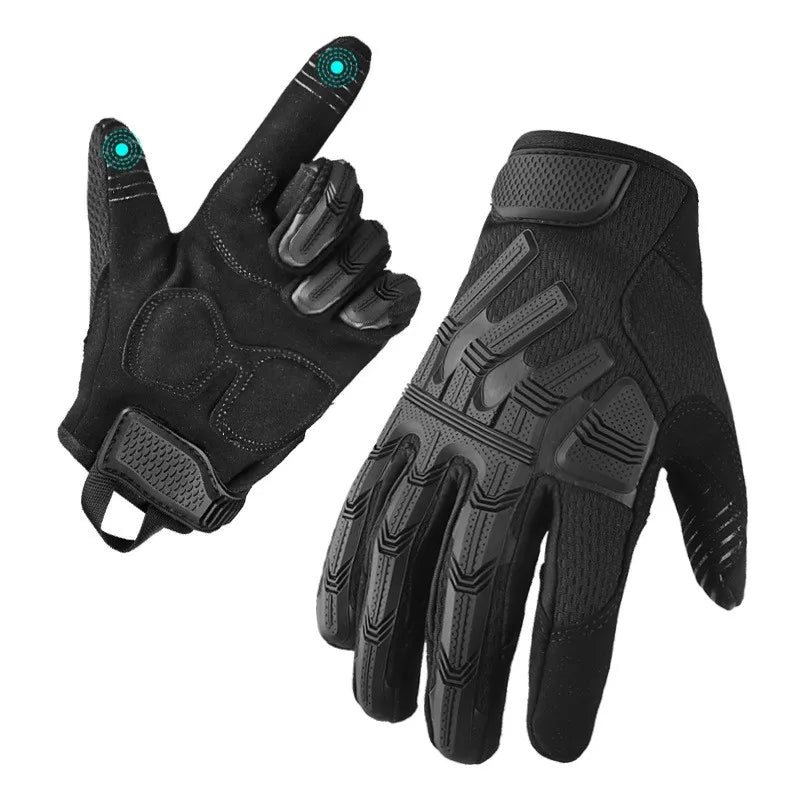 Men's Touch Sceen Tactical Gloves Paintball Shooting Airsoft Combat Bicycle Rubber Protective Anti-Skid Full Finger Gloves Women