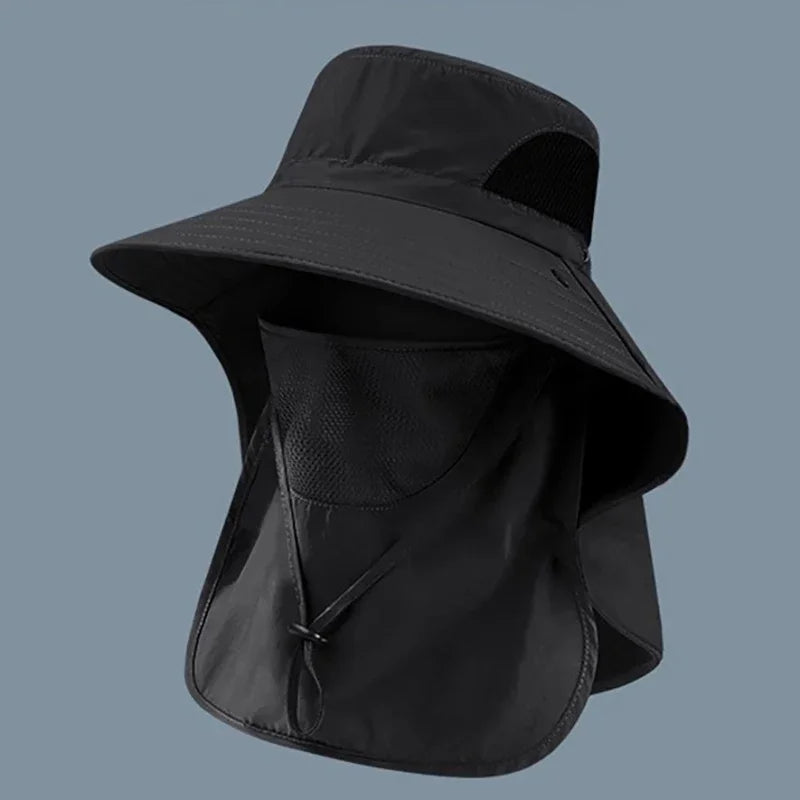 1Set Summer Sun Hats Neck Flap Fisherman Hat UV Protection Outdoor Hunting Fishing Cap For Hiking Camping Visor Bucket Hat