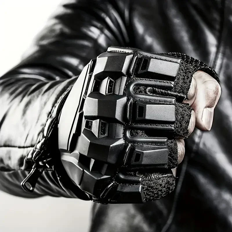 Thermal Fingerless Gloves - Warm, Water-Resistant, and Grip-Enhancing for Motorcycle Cycling, Hiking, Outdoor Training