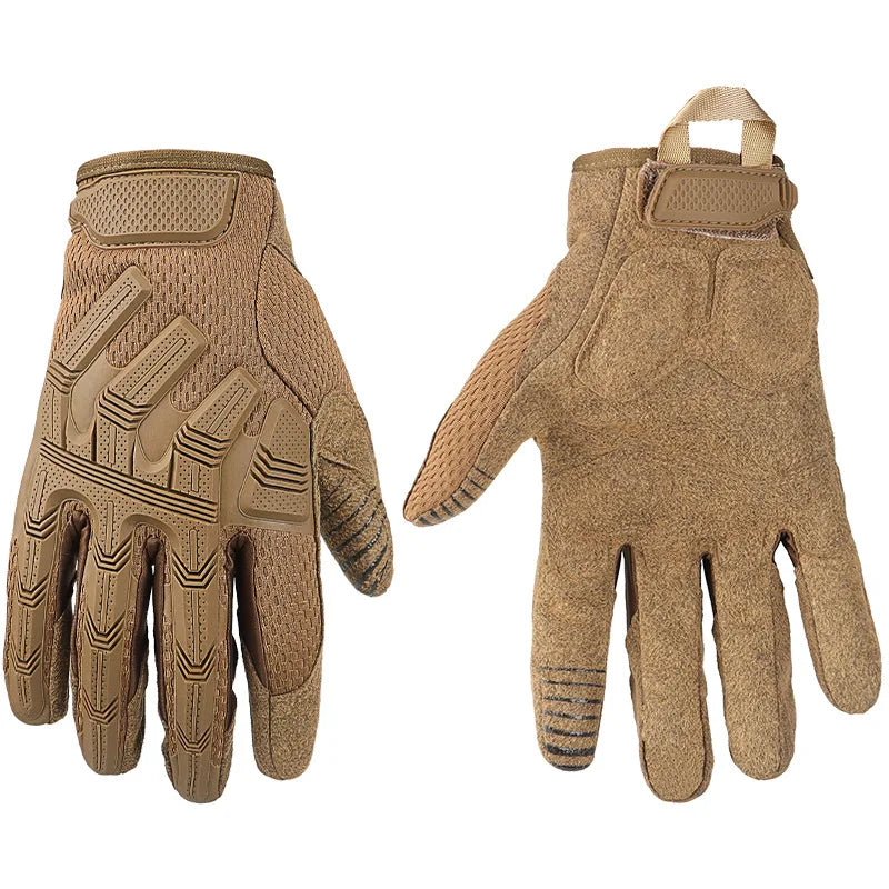 Men's Touch Sceen Tactical Gloves Paintball Shooting Airsoft Combat Bicycle Rubber Protective Anti-Skid Full Finger Gloves Women