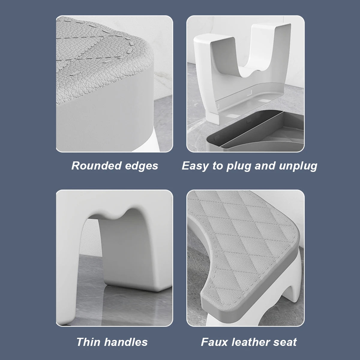 1 PCS Toilet Squat Stool Removable Non-slip Toilet Seat Stool Portable Squat Stool Home Multifunctional  Bathroom Accessories