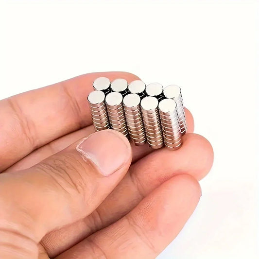 100pcs 6x2mm Round Magnets, suitable for warehouses, fishing, science, tool storage, laboratories, storage cabinets, buildings,